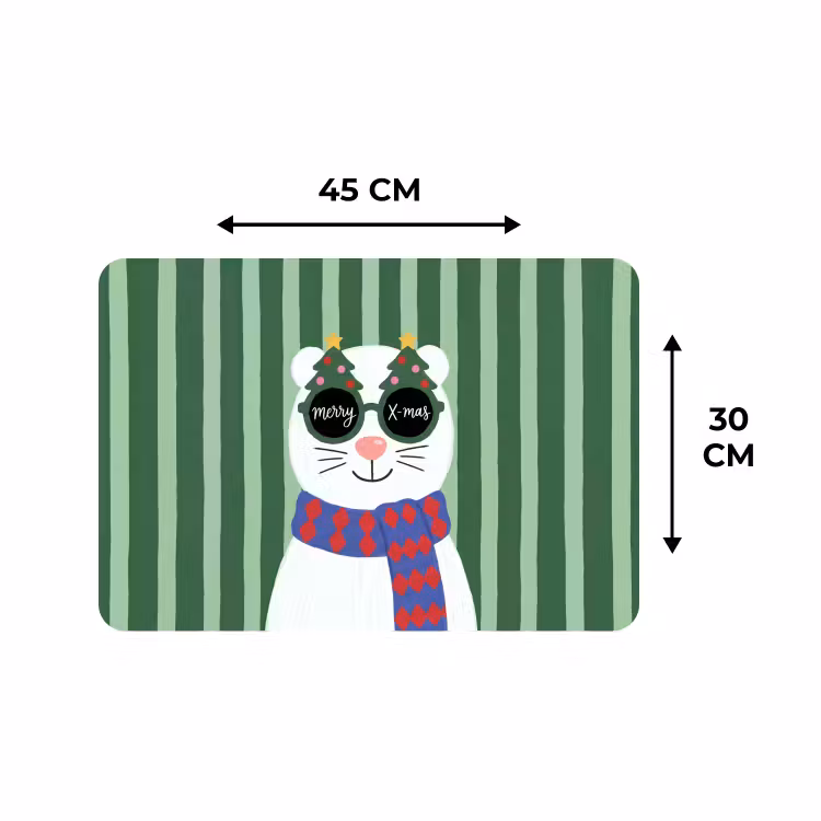 Tischset - 6 Stück - Tier – Winter – Cartoon — 3