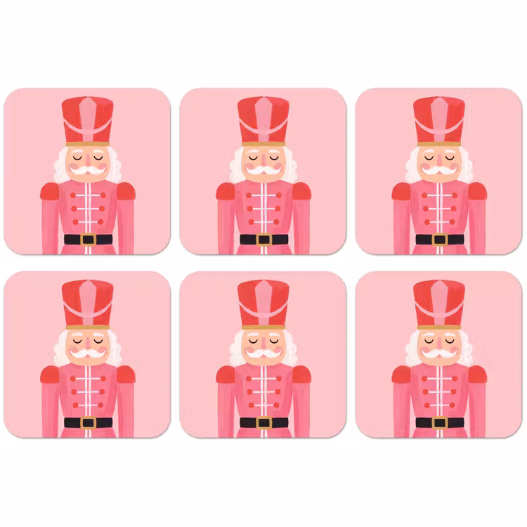 Untersetzer - Nussknacker – rosa Illustration — 1
