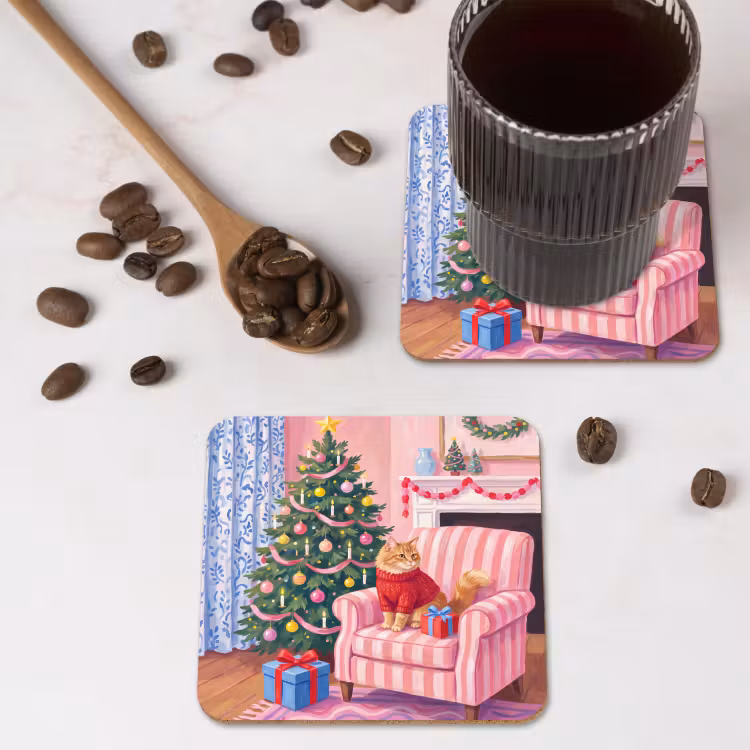 Untersetzer - Katze – Weihnachten – Inneneinrichtung — 4