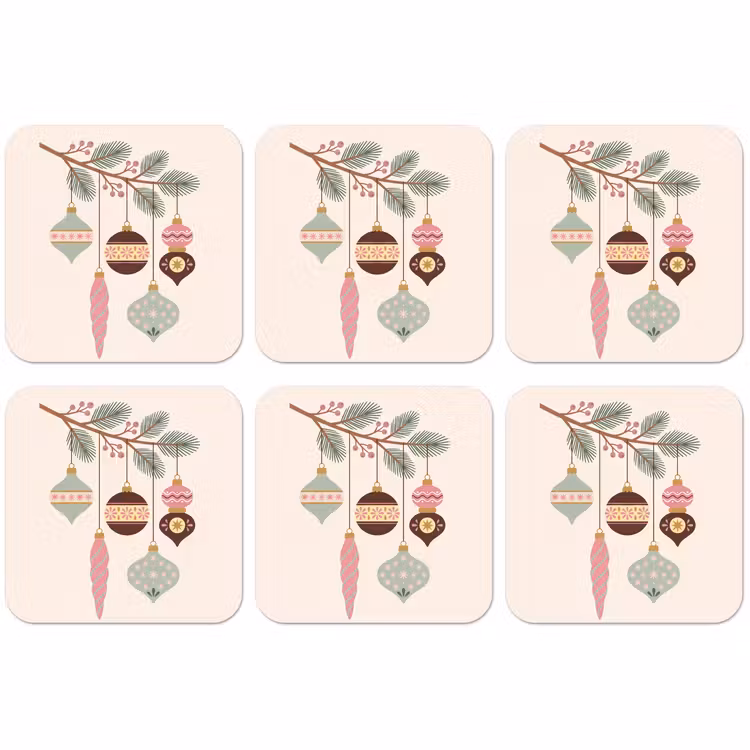 Untersetzer​ - Weihnachten – Christbaumschmuck – Zweig — 1
