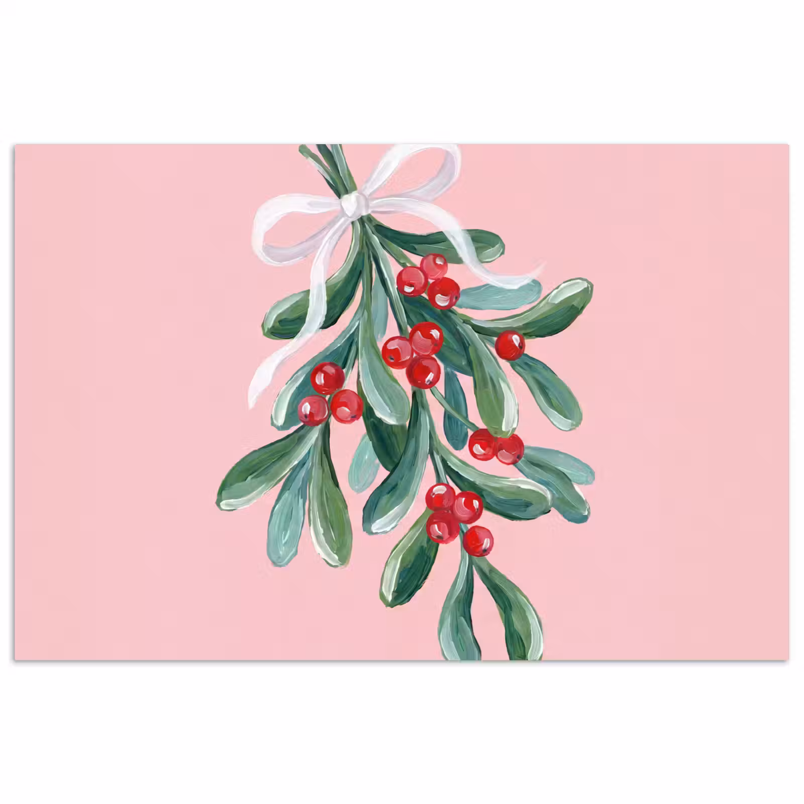 Poster - Pflanze – Weihnachten – Rosa — 1