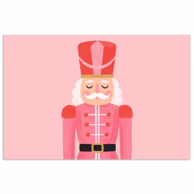 Poster - Nussknacker – rosa Illustration — 1