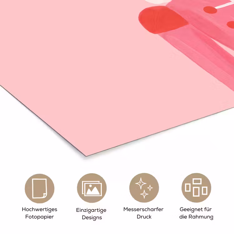 Poster - Nussknacker – rosa Illustration — 5