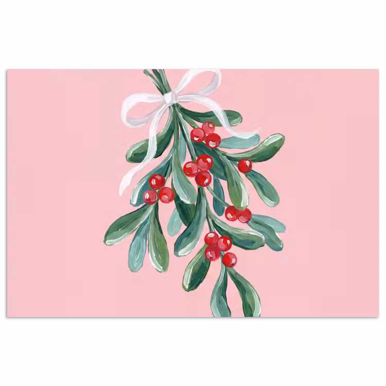 Poster - Pflanze – Weihnachten – Rosa — 1
