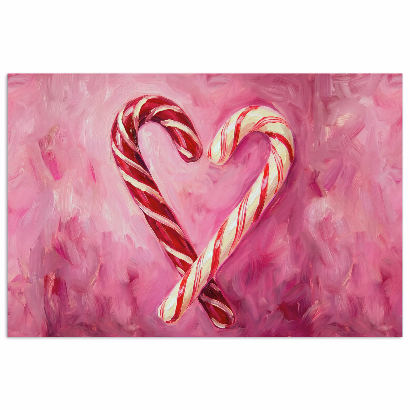 Poster - Süßigkeiten – Herz – Rosa — 1