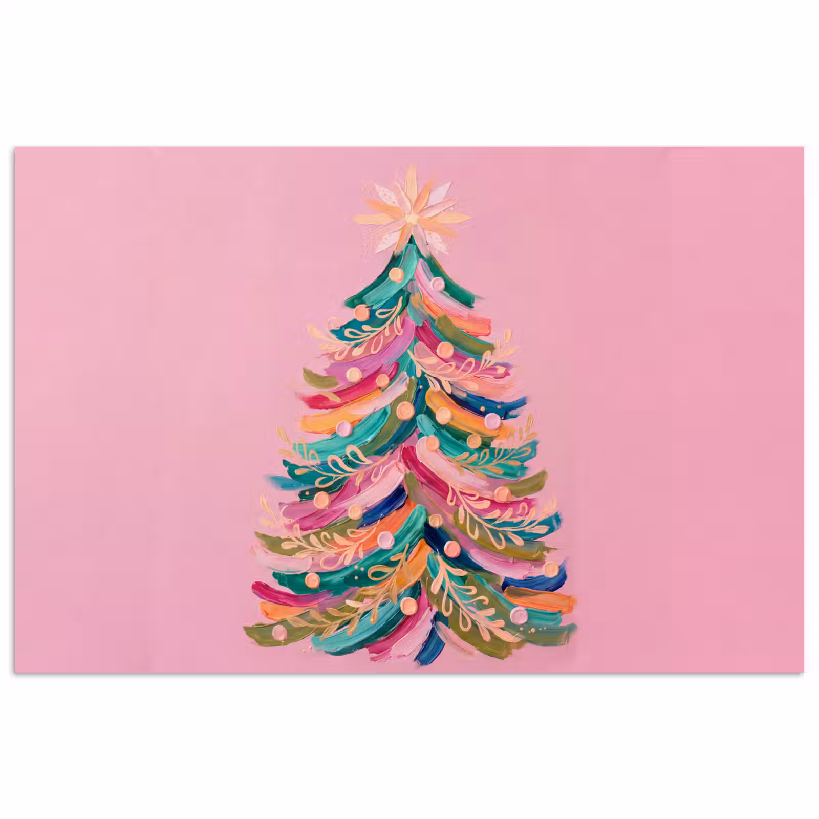 Poster - Weihnachtsbaum – Abstrakt – Bunt — 1