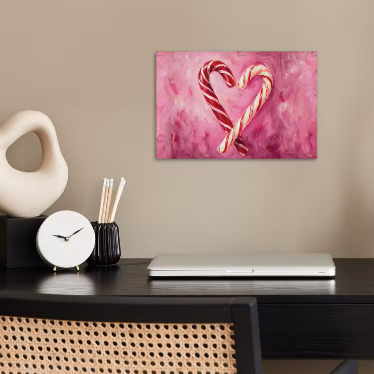 Poster - Süßigkeiten – Herz – Rosa — 2