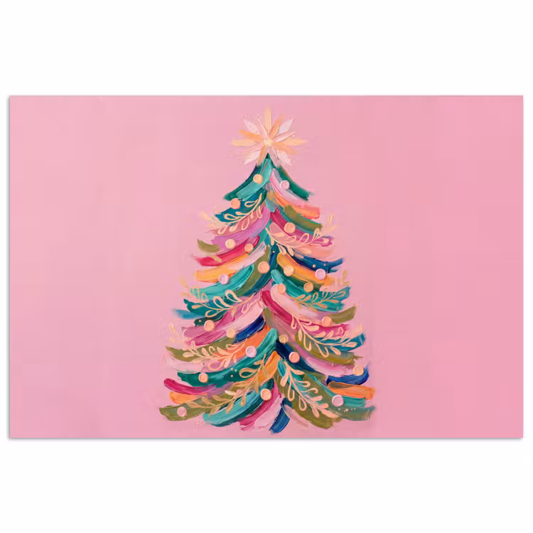 Poster - Weihnachtsbaum – Abstrakt – Bunt — 1