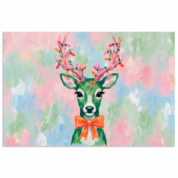 Poster - Hirsch – Weihnachten – Tiere — 1