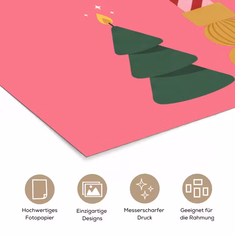 Poster - Kerzen – Party – Rosa — 5