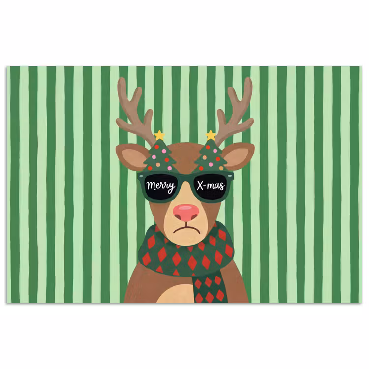 Poster - Rentier – Weihnachten – Illustration — 1