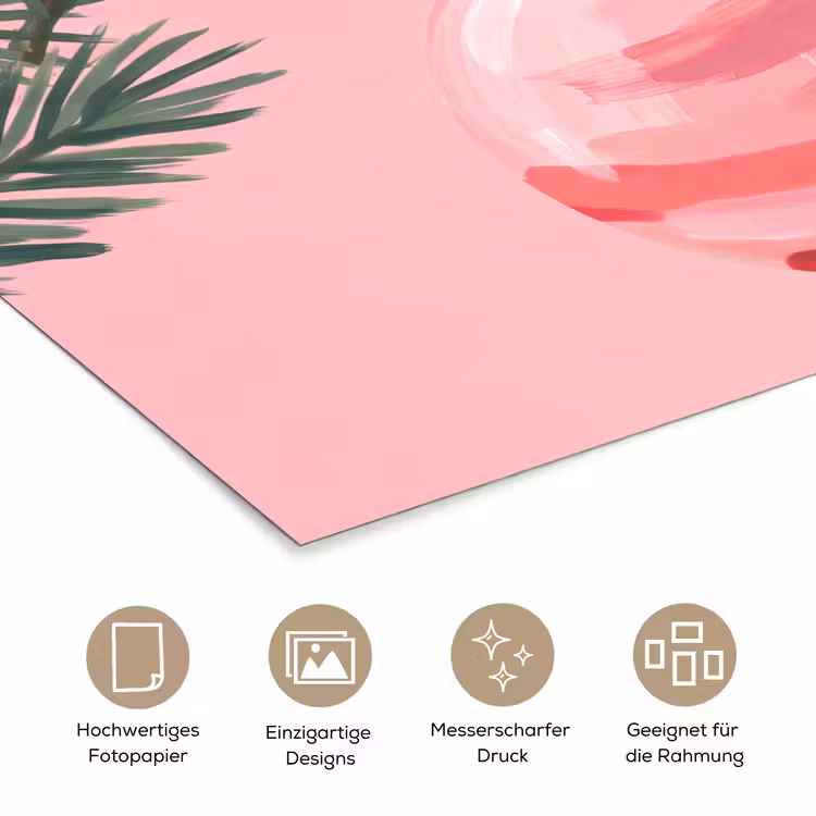 Poster - Weihnachtskugel – Rosa – Weihnachten — 5
