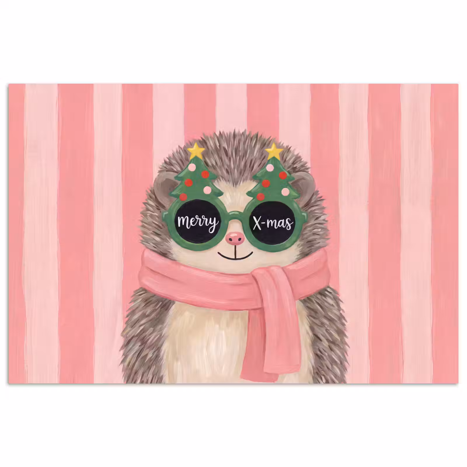 Poster - Igel – Weihnachten – Illustration — 1