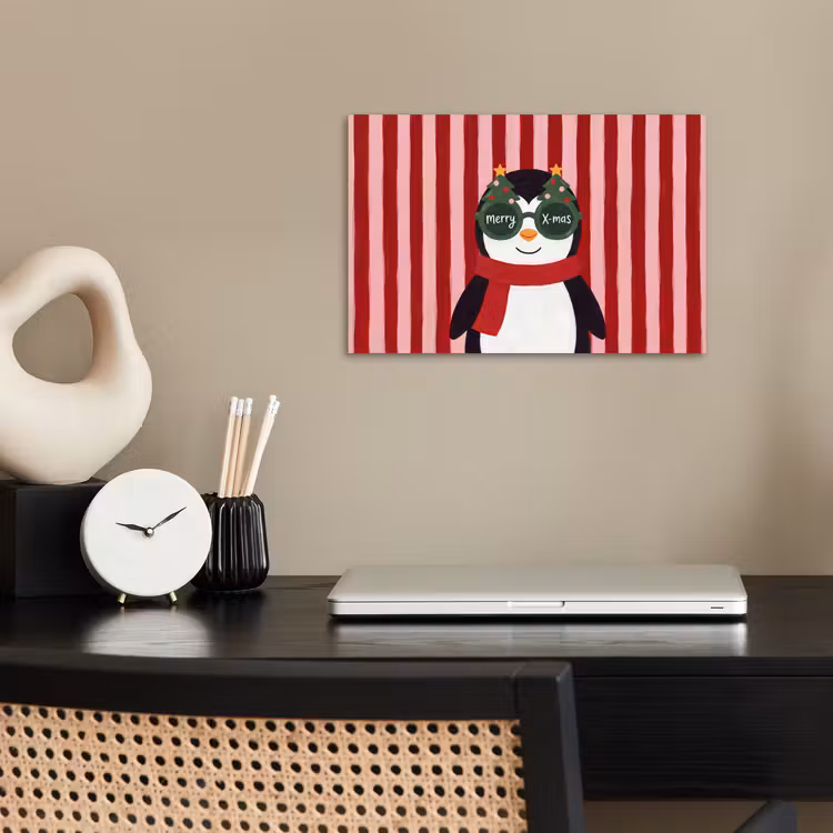 Poster - Pinguin – Weihnachten – Illustration — 2