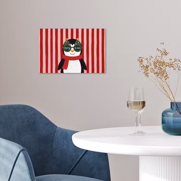 Poster - Pinguin – Weihnachten – Illustration — 4