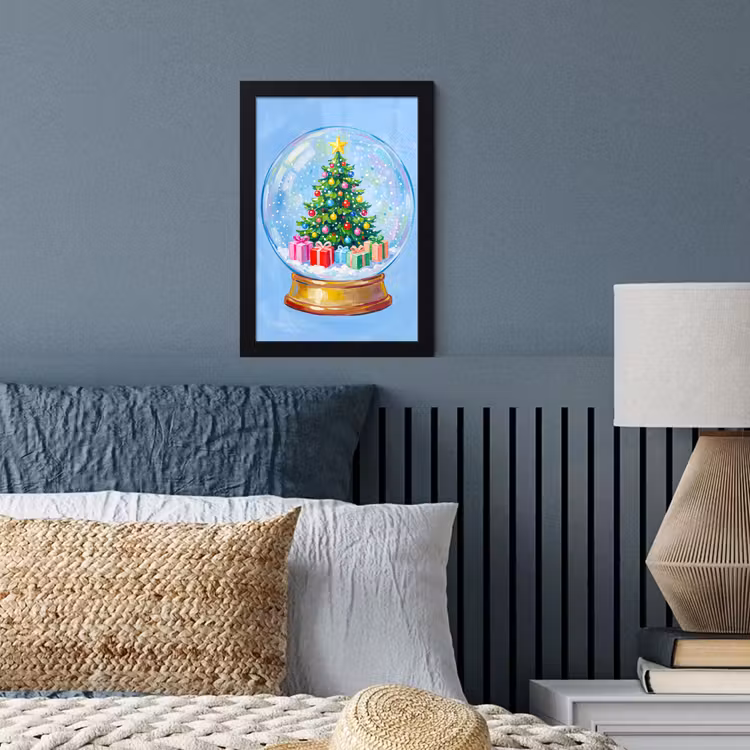 Bilder mit Rahmen - Schneekugel – Weihnachten – Geschenke — 3