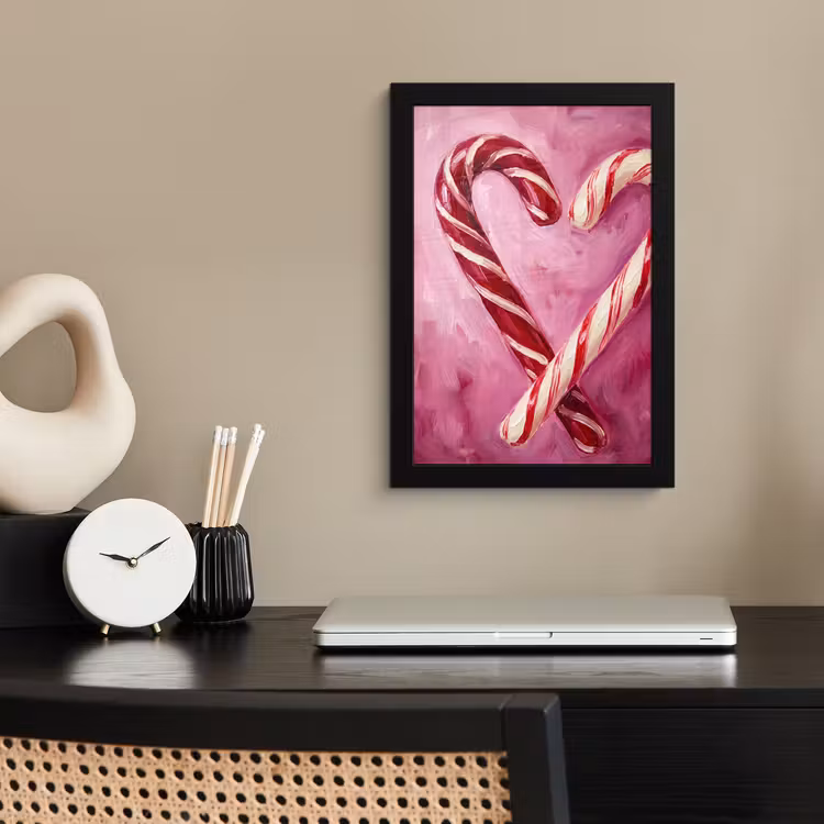 Bilder mit Rahmen - Süßigkeiten – Herz – Rosa — 2