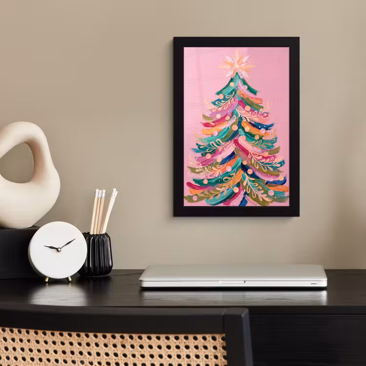 Bilder mit Rahmen - Weihnachtsbaum – Abstrakt – Bunt — 2