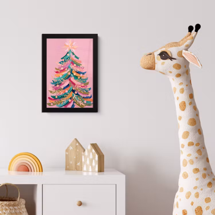 Bilder mit Rahmen - Weihnachtsbaum – Abstrakt – Bunt — 5