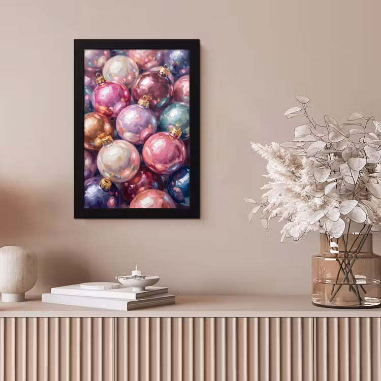 Bilder mit Rahmen - Weihnachtsdekoration – Bunt – Festlich — 4