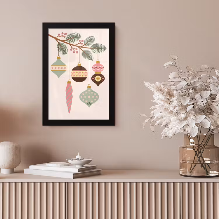 Bilder mit Rahmen - Weihnachten – Christbaumschmuck – Zweig — 4