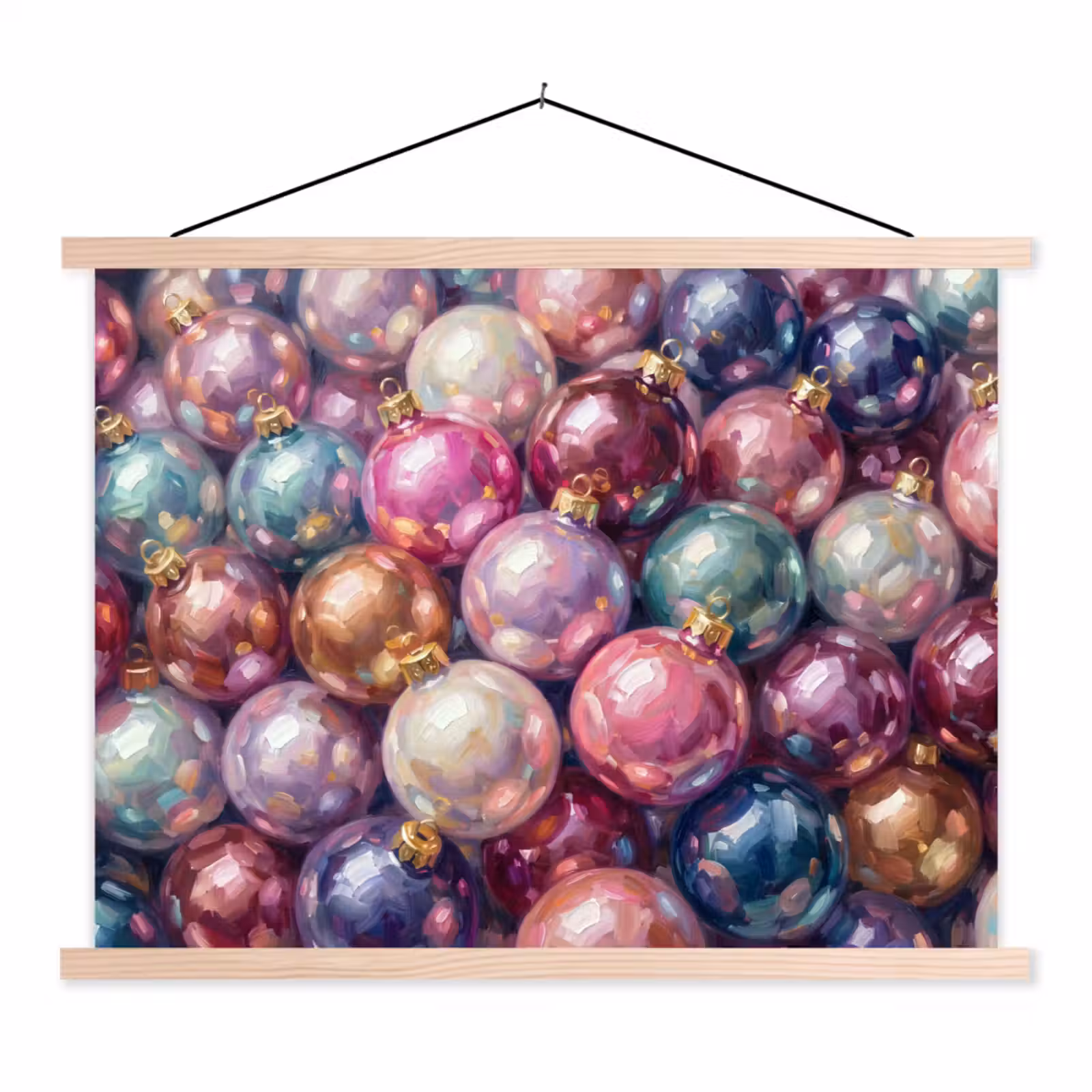 Stoffbild - Weihnachtsdekoration – Bunt – Festlich — 1