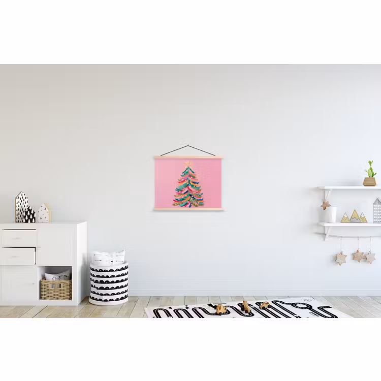 Stoffbild - Weihnachtsbaum – Abstrakt – Bunt — 2