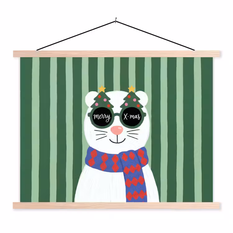 Stoffbild - Tier – Winter – Cartoon — 1