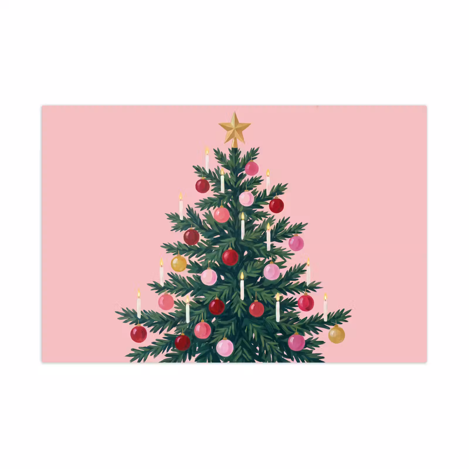 Spielmatte - Weihnachtsbaum – Weihnachten – Rosa — 1