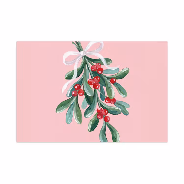 Spielmatte - Pflanze – Weihnachten – Rosa — 1