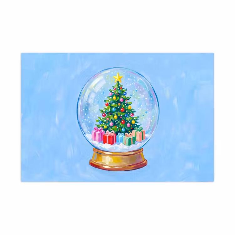 Spielmatte - Schneekugel – Weihnachten – Geschenke — 1