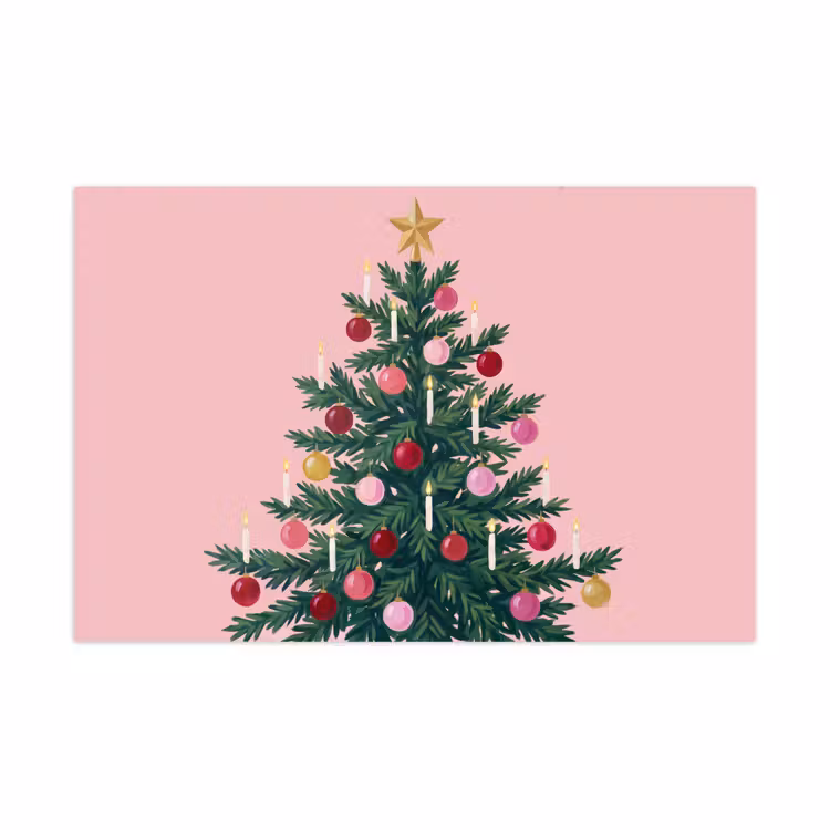 Spielmatte - Weihnachtsbaum – Weihnachten – Rosa — 1
