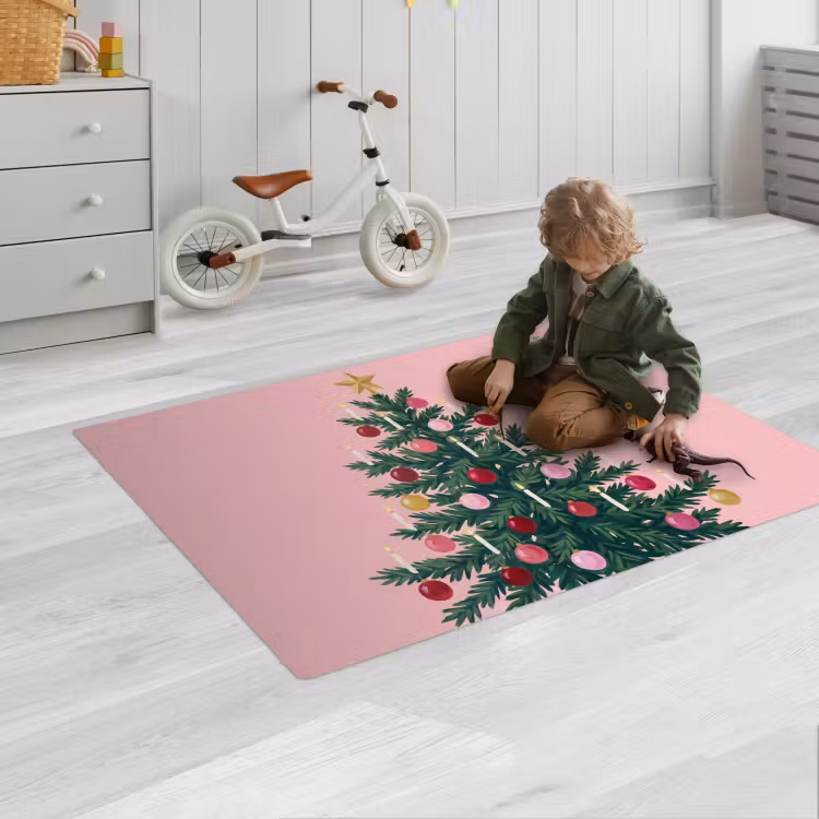 Spielmatte - Weihnachtsbaum – Weihnachten – Rosa — 2