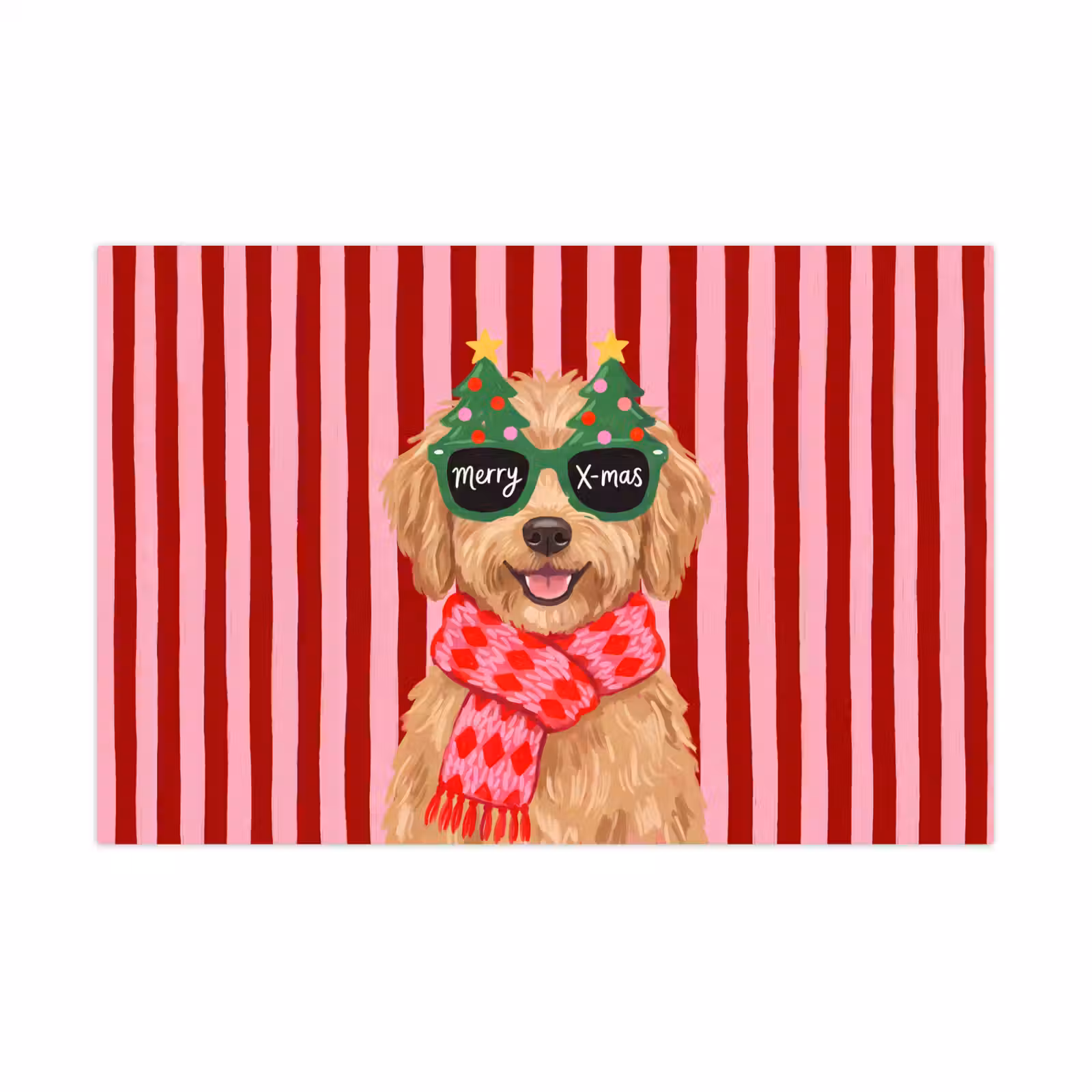 Spielmatte - Hund – Weihnachten – Rot — 1