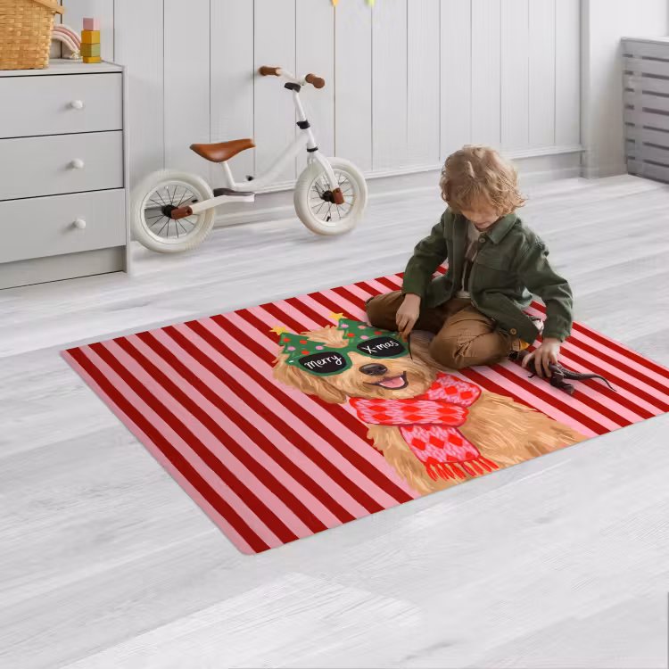 Spielmatte - Hund – Weihnachten – Rot — 2