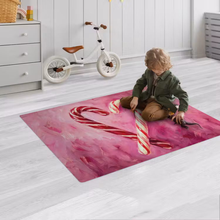 Spielmatte - Süßigkeiten – Herz – Rosa — 2