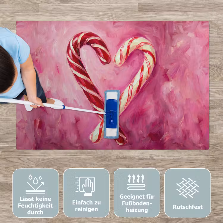 Spielmatte - Süßigkeiten – Herz – Rosa — 5