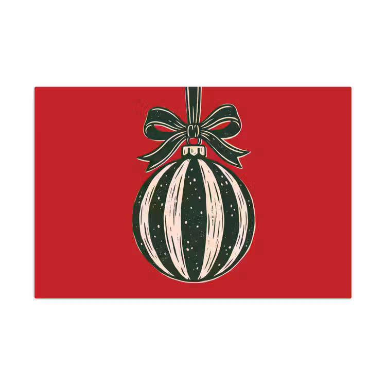 Spielmatte - Weihnachtskugel – Weihnachten – Rot — 1