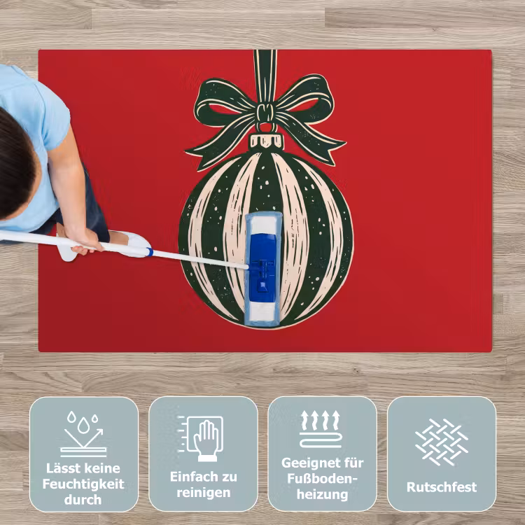 Spielmatte - Weihnachtskugel – Weihnachten – Rot — 5