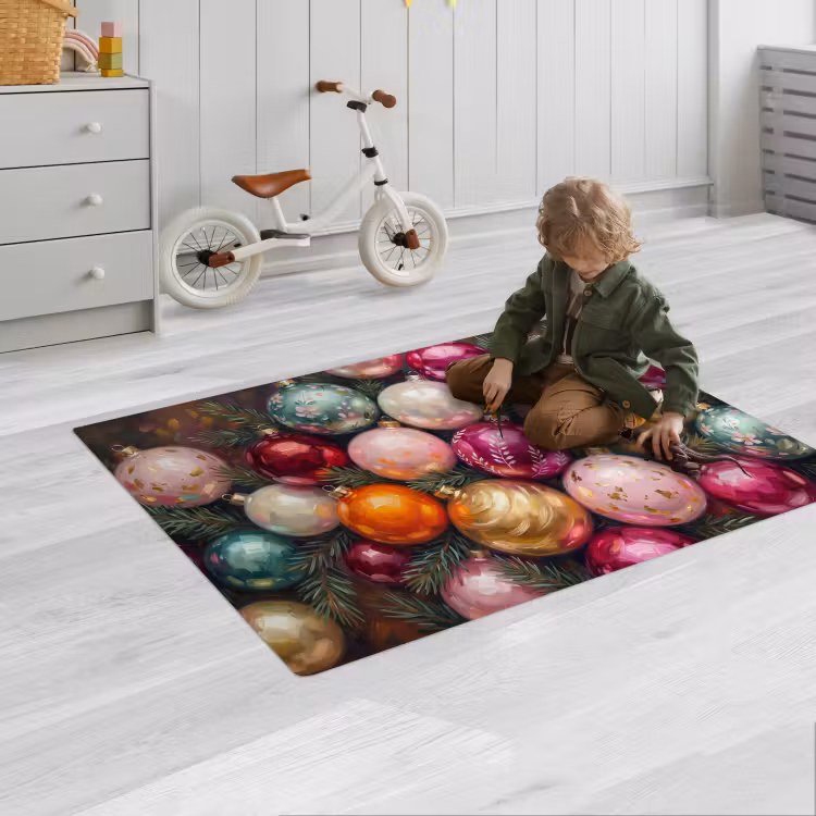 Spielmatte - Weihnachtskugeln – Bunt – Festlich — 2