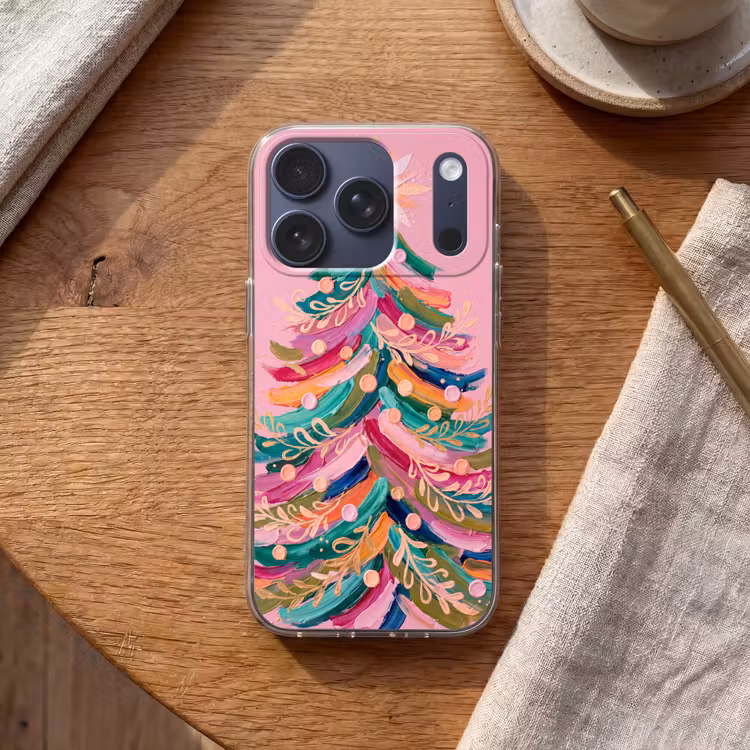 Handyhülle - Weihnachtsbaum – Abstrakt – Bunt — 2