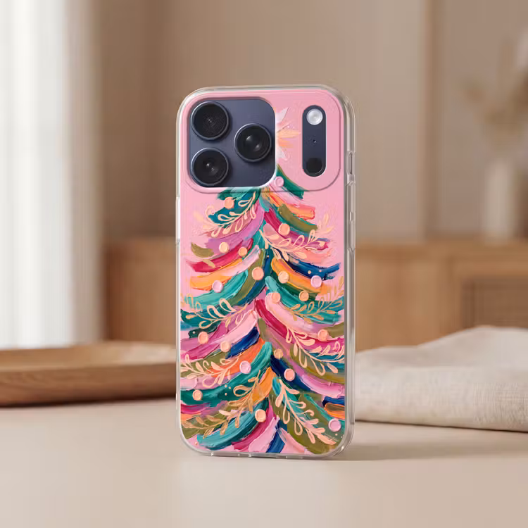 Handyhülle - Weihnachtsbaum – Abstrakt – Bunt — 3