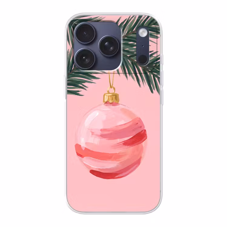 Handyhülle - Weihnachtskugel – Rosa – Weihnachten — 1