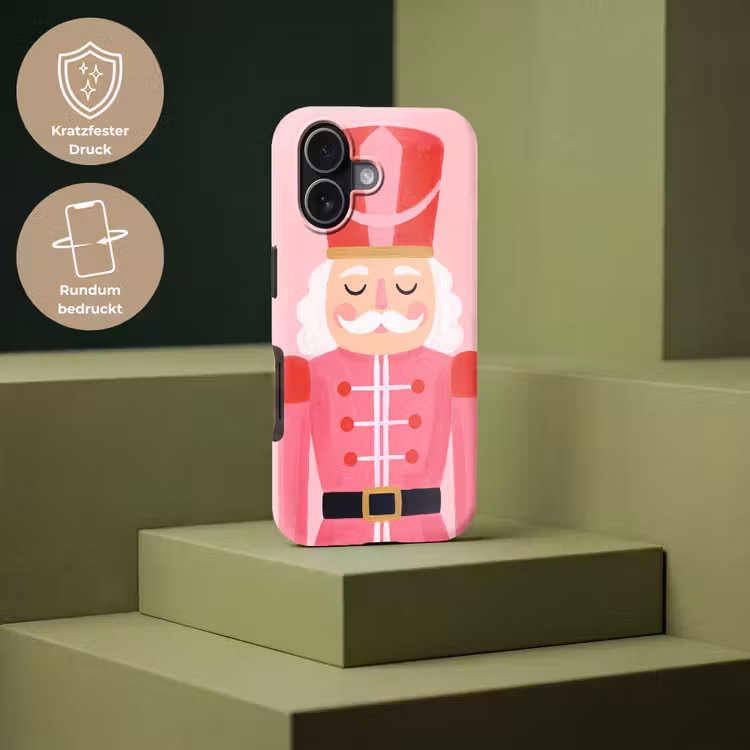 Handyhülle Toughcase - Nussknacker – rosa Illustration — 7