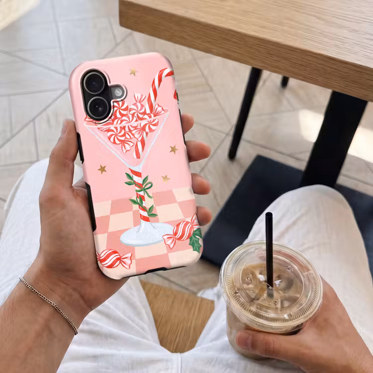 Handyhülle Toughcase - Süßigkeiten – Glas – Rosa — 4