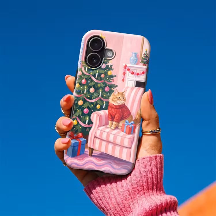 Handyhülle Toughcase - Katze – Weihnachten – Inneneinrichtung — 2