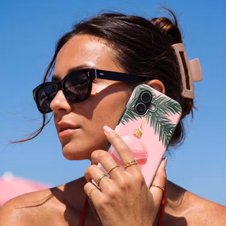 Handyhülle Toughcase - Weihnachtskugel – Rosa – Weihnachten — 6