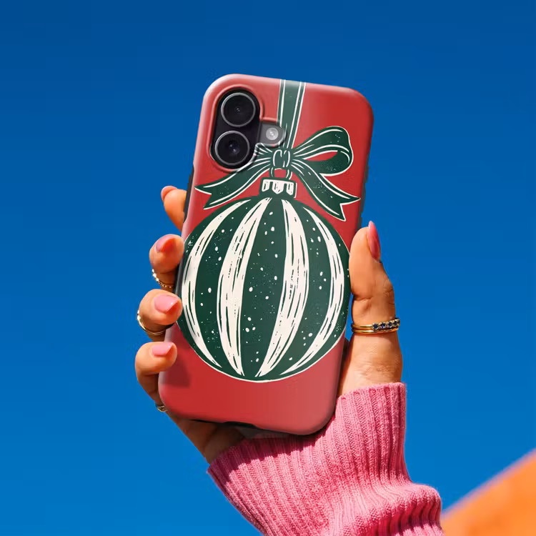 Handyhülle Toughcase - Weihnachtskugel – Weihnachten – Rot — 2