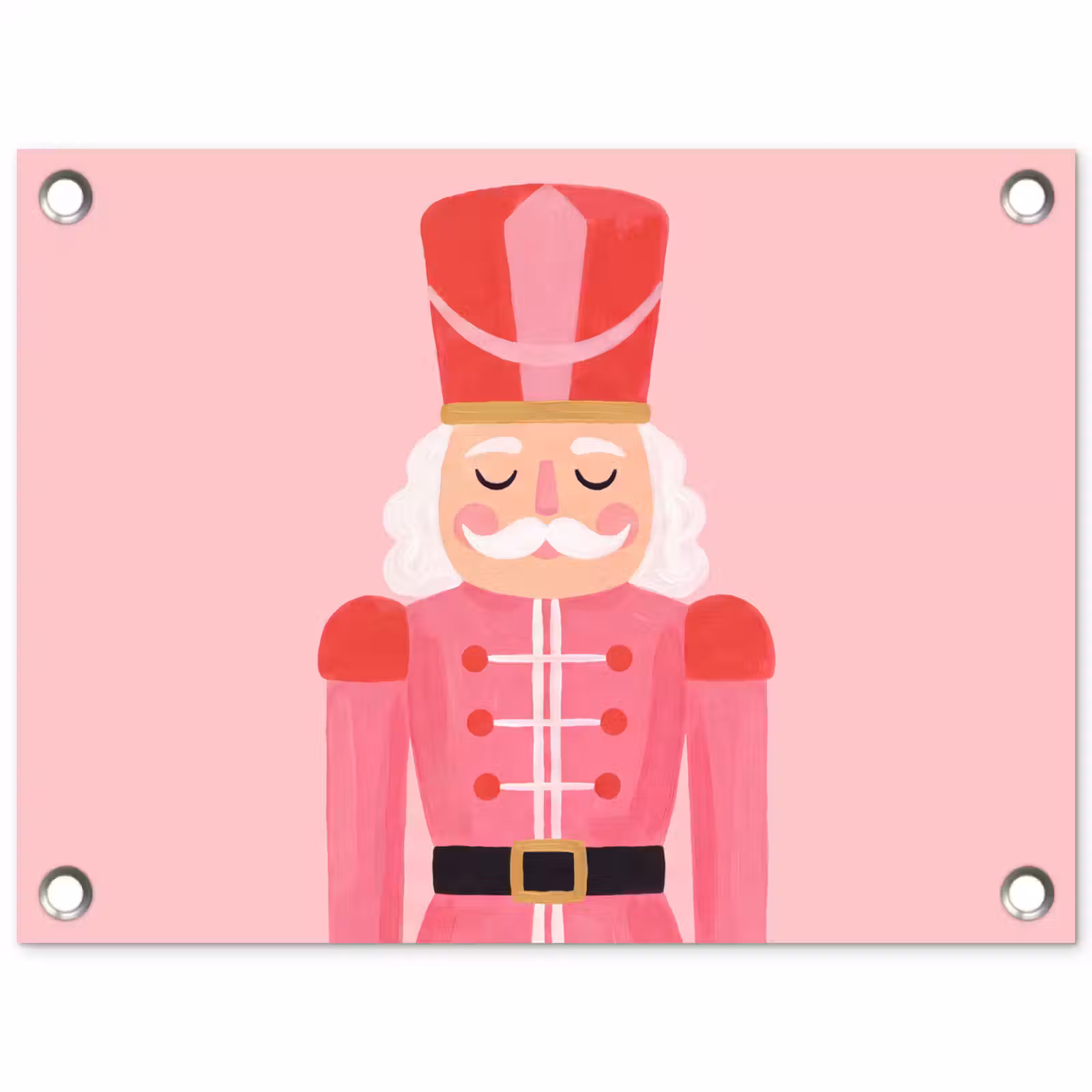 Gartenposter - Nussknacker – rosa Illustration — 1