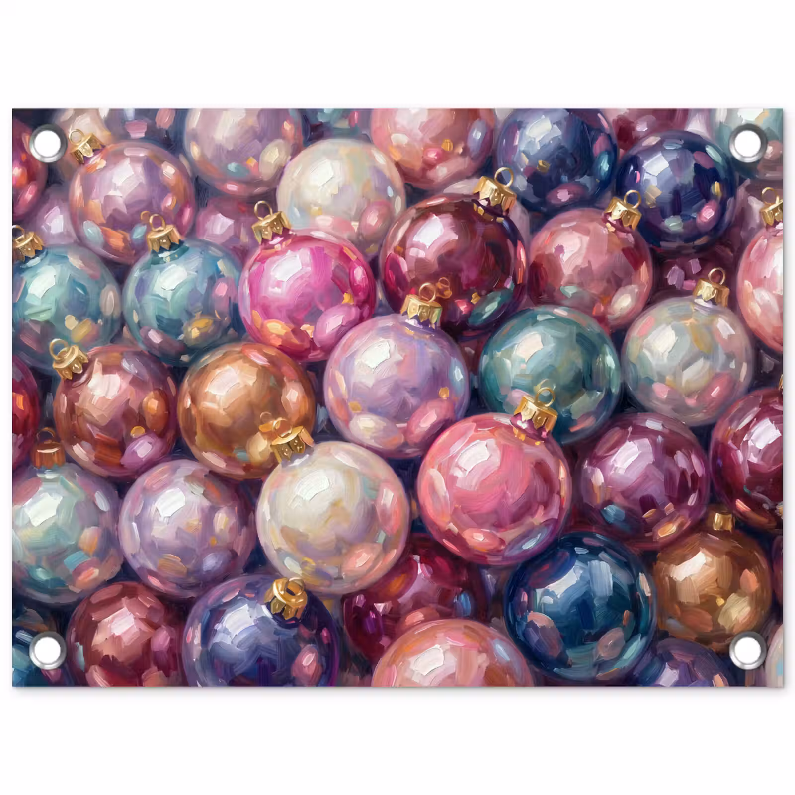 Gartenposter - Weihnachtsdekoration – Bunt – Festlich — 1